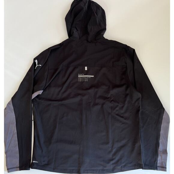 Puma Men's Run Cooladapt Full Zip Jacket Black 520848 01 Size L NWT - Picture 9 of 12